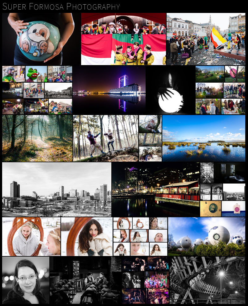Screenshot of a photography website generated by Photog!